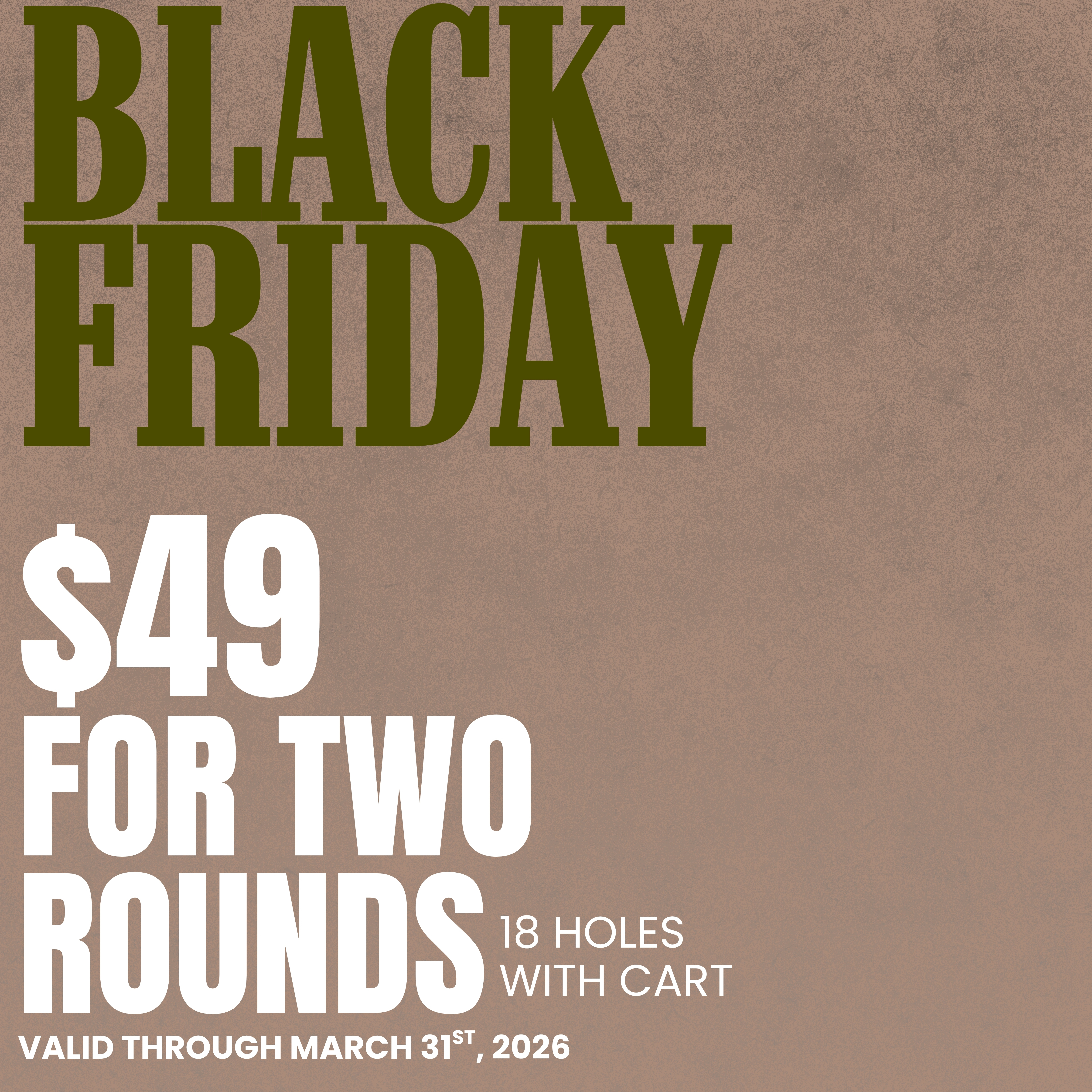 Black Friday Two-Round Winter Punch Card